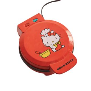 Red Hello Kitty waffle maker