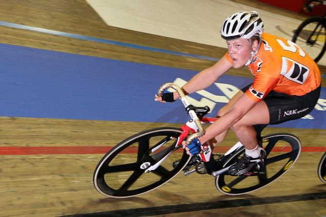 Olympic omnium champion Lasse Norman Hansen in the Gent Six Day