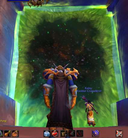 The Dark Portal, up close and personal. Looks like we have to go through.