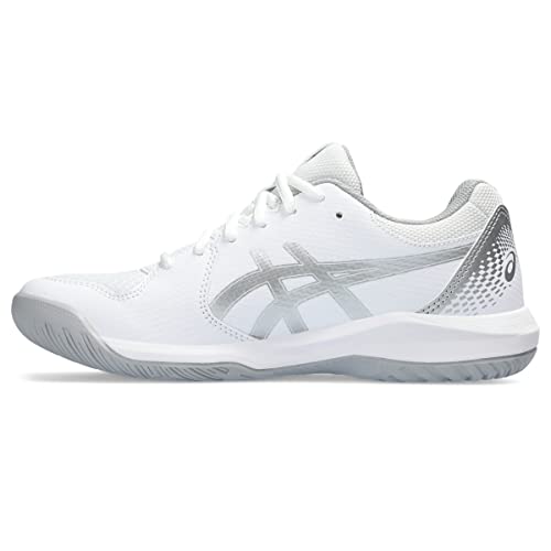Asics Women's Gel-Dedicate 8 Tennis Shoes, 9, White/pure Silver