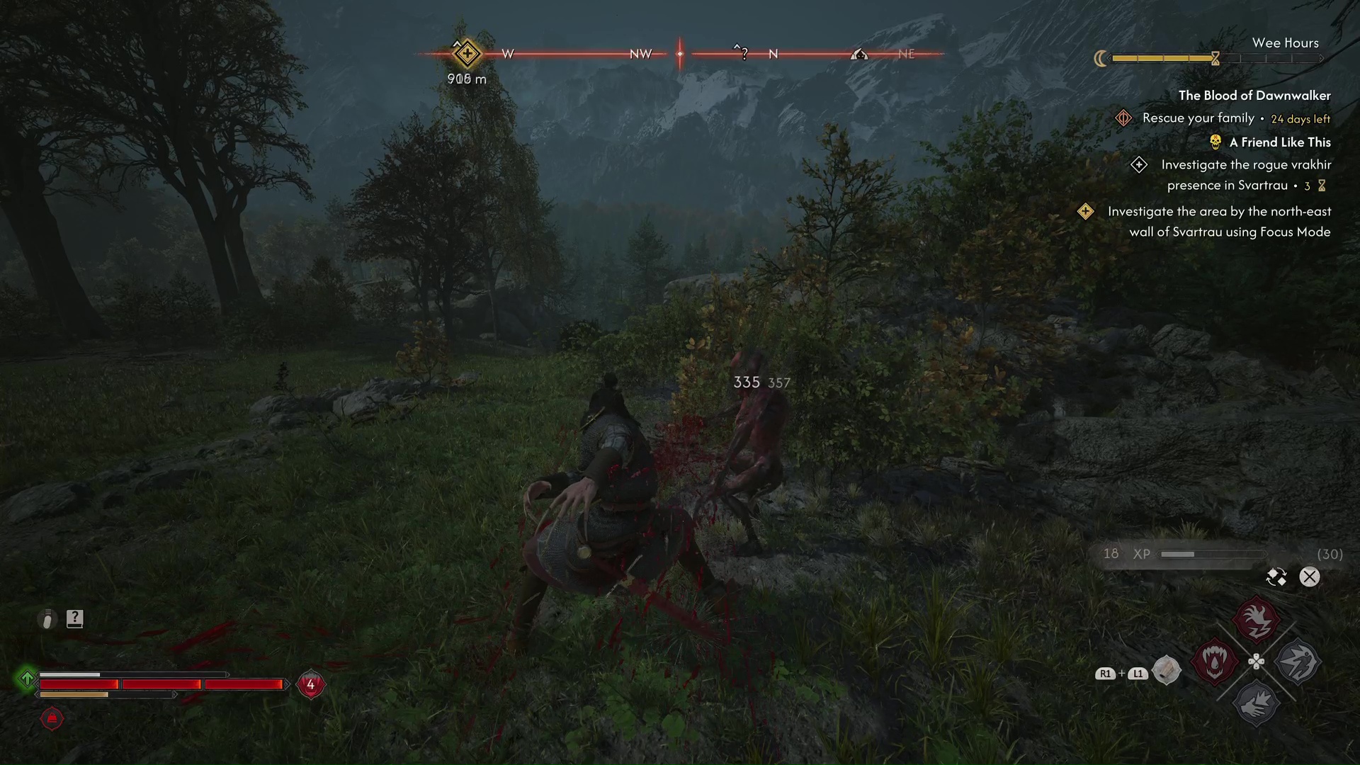 Coen attacks with claws in The Blood of Dawnwalker