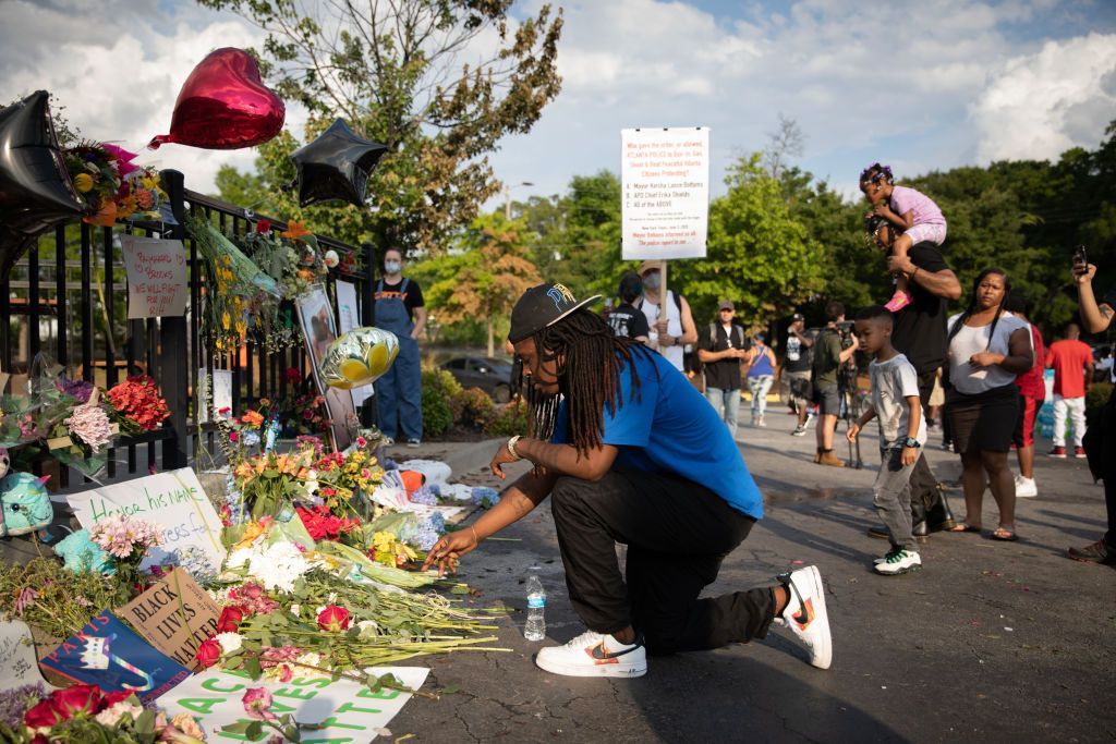 A memorial for Rayshard Brooks.