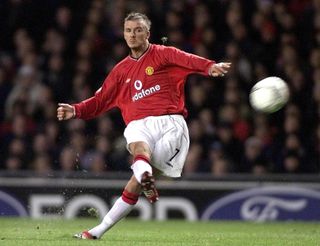 David Beckham became renowned for his free kick