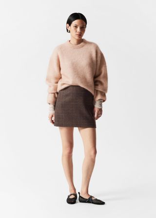 Tweed Wool-Blend Mini Skirt