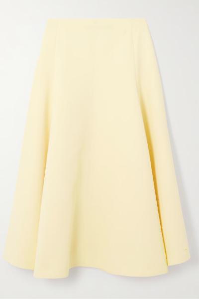 Jacquemus, Triangle Paneled Crepe Midi Skirt 