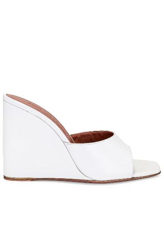 Lupita Leather Wedge Mules