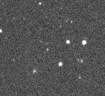 Asteroid 2019 LF6 is seen here traveling across the sky in images captured by ZTF on June 10. The movie has been sped up: The actual elapsed time is 13 minutes.