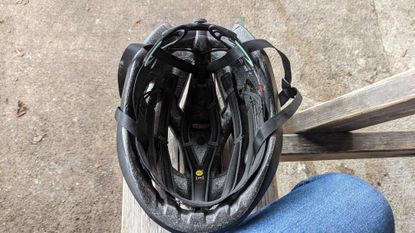 cycle helmet inside
