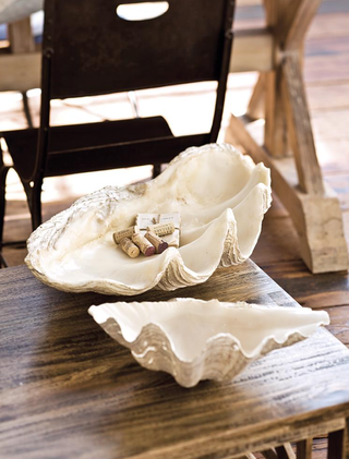 clamshell decorative bowl