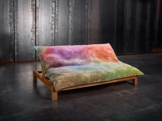 Jan Kath new furniture 'Daydreamer': a rainbow tie-dyed lounge