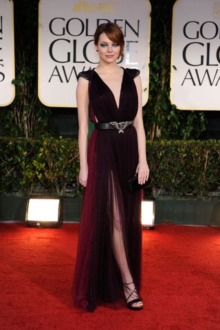 Emma Stone At The Golden Globe Awards 2012