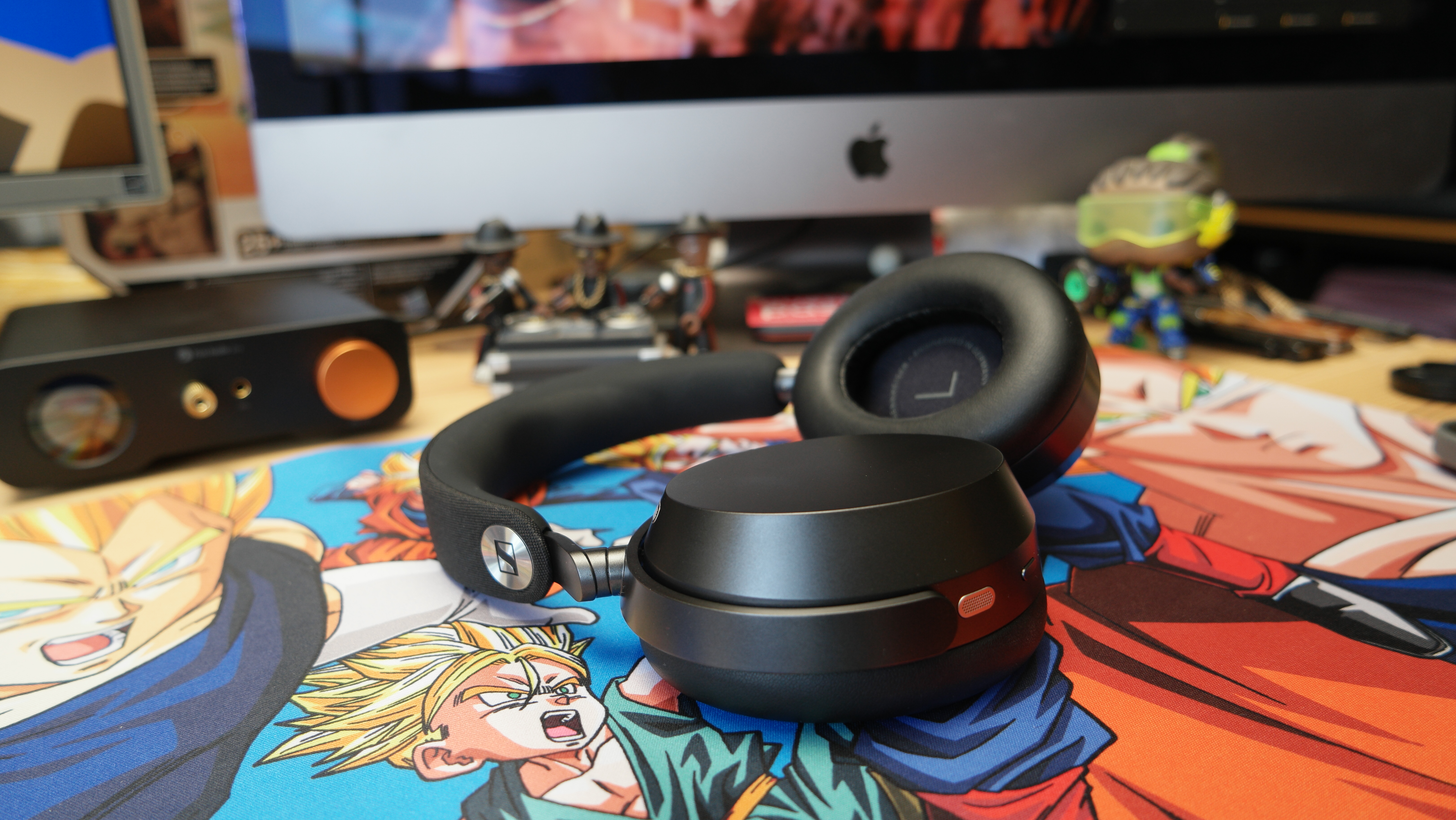 Sennheiser Momentum 5 headphones on a desk