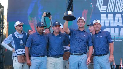Crushers GC celebrate winning the LIV Golf Mayakoba tournament