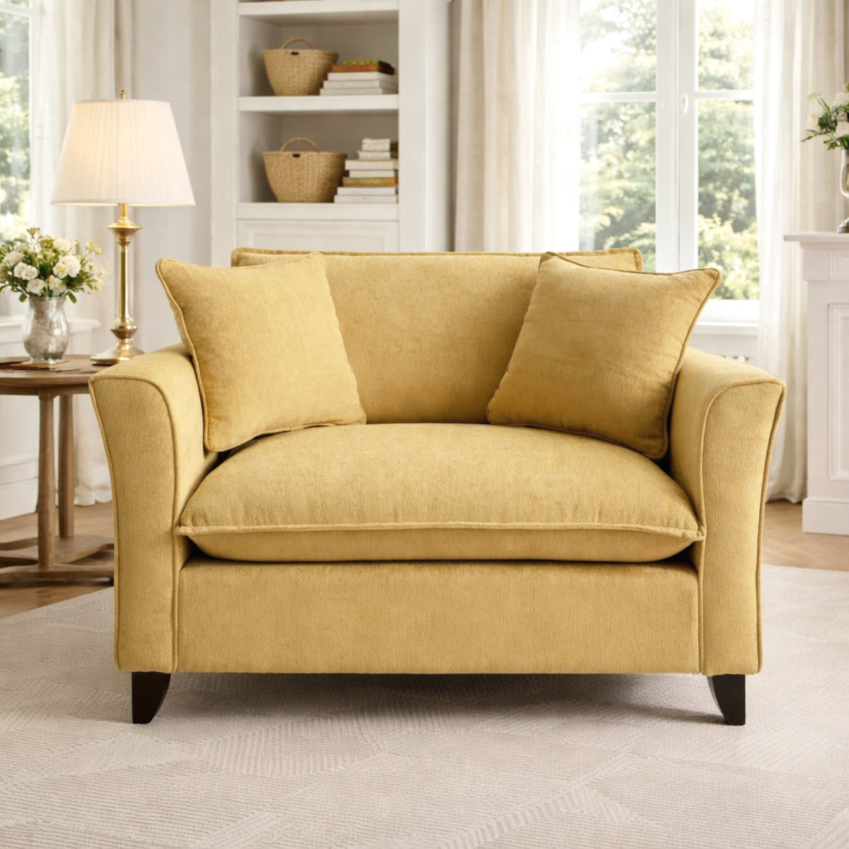 Lark Manor&amp;trade; 46.9"wide Seat Chenille Modern Armchair &amp;amp; Reviews | Wayfair