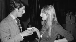 King Charles most memorable moments - Prince Charles meets Barbara Streisand over coffee at Warner Bros. in 1974