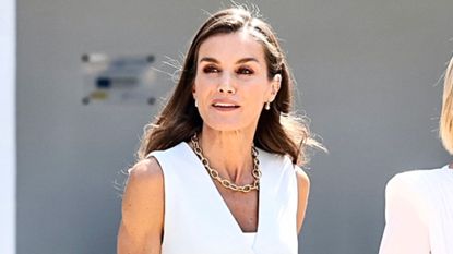 Queen Letizia attends a meeting of the directors of the Instituto Cervantes centres at Museos de la Atalaya. 27 July 2026