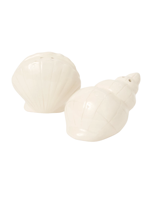 Shell Ceramic Salt & Pepper Shakers
