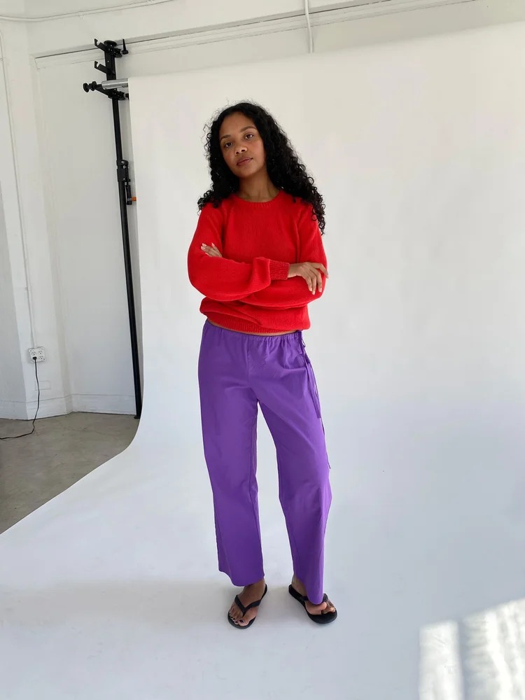 Tie Pants - Purple — Brooke Callahan