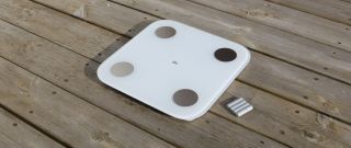 Xiaomi Mi Body Composition Scale 2 on decking