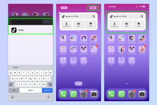 Adding TikTok widget to your iPhone home screen