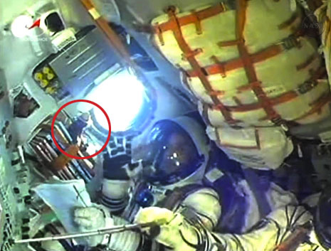 Smokey the Bear Onboard Soyuz TMA-04M