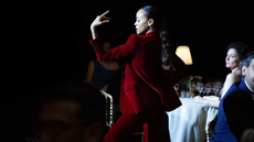 Zoe Saldana dancing in Emilia Pérez