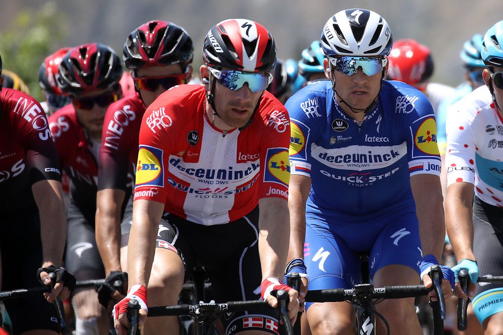 Deceuninck-QuickStep's Michael Morkov and Zdenek Stybar