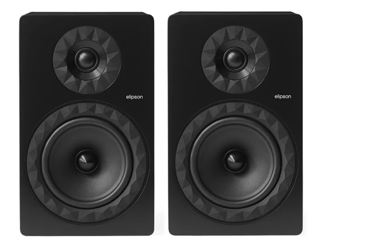 A product shot of the Elipson Prestige Facet II bookshelf speakers