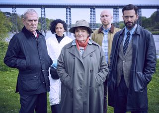 Brenda Blethyn in Vera season 14 with Vera's team