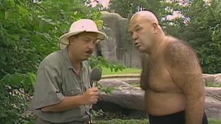 George The Animal Steele visits the zoo.