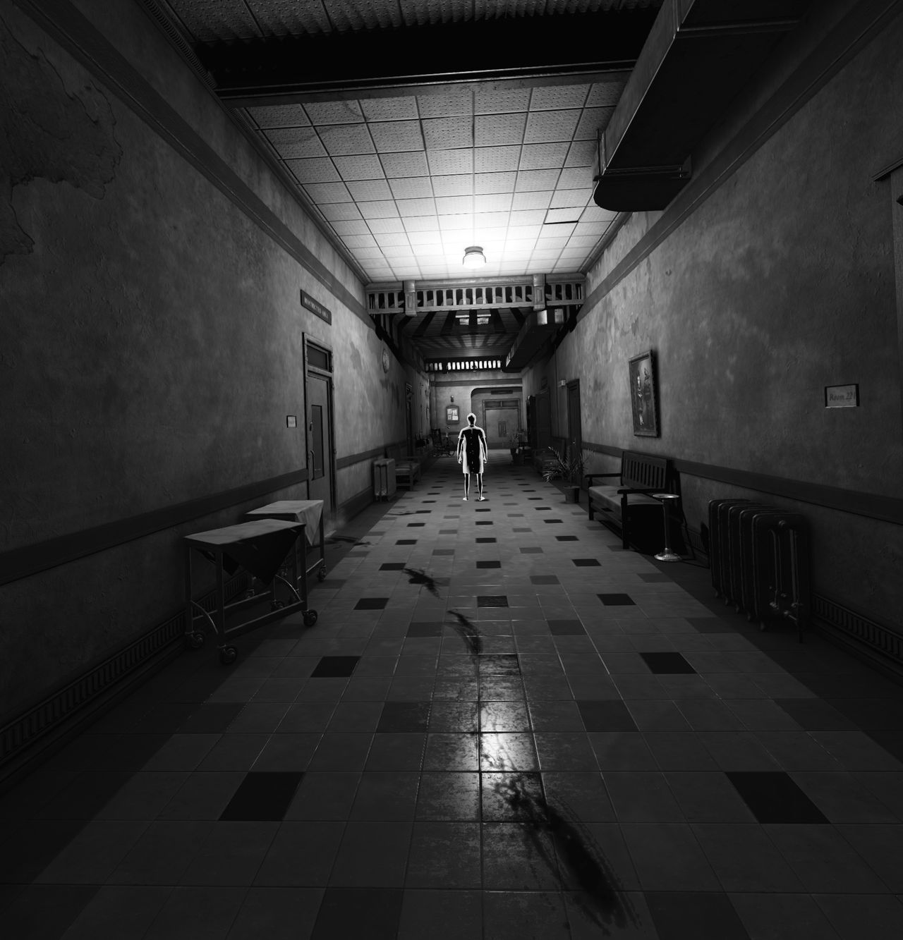 This isn't some creepy guy down a horrible hallway. That's how you navigate.