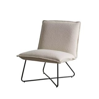 A fleece covered chair