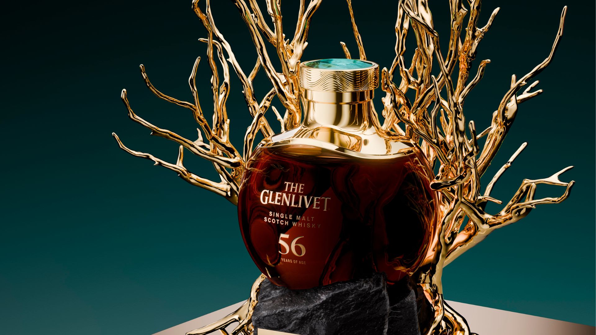 an image of the glenlivet 56 in its sculpture