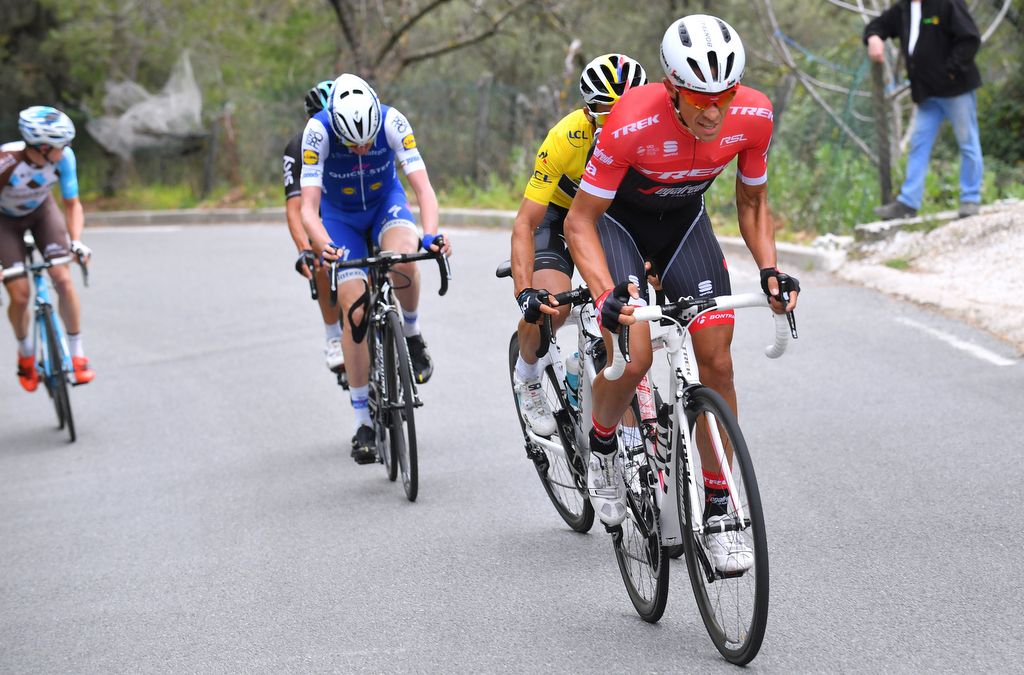 Alberto Contador (Trek-Segafredo) tries to distance his rivals