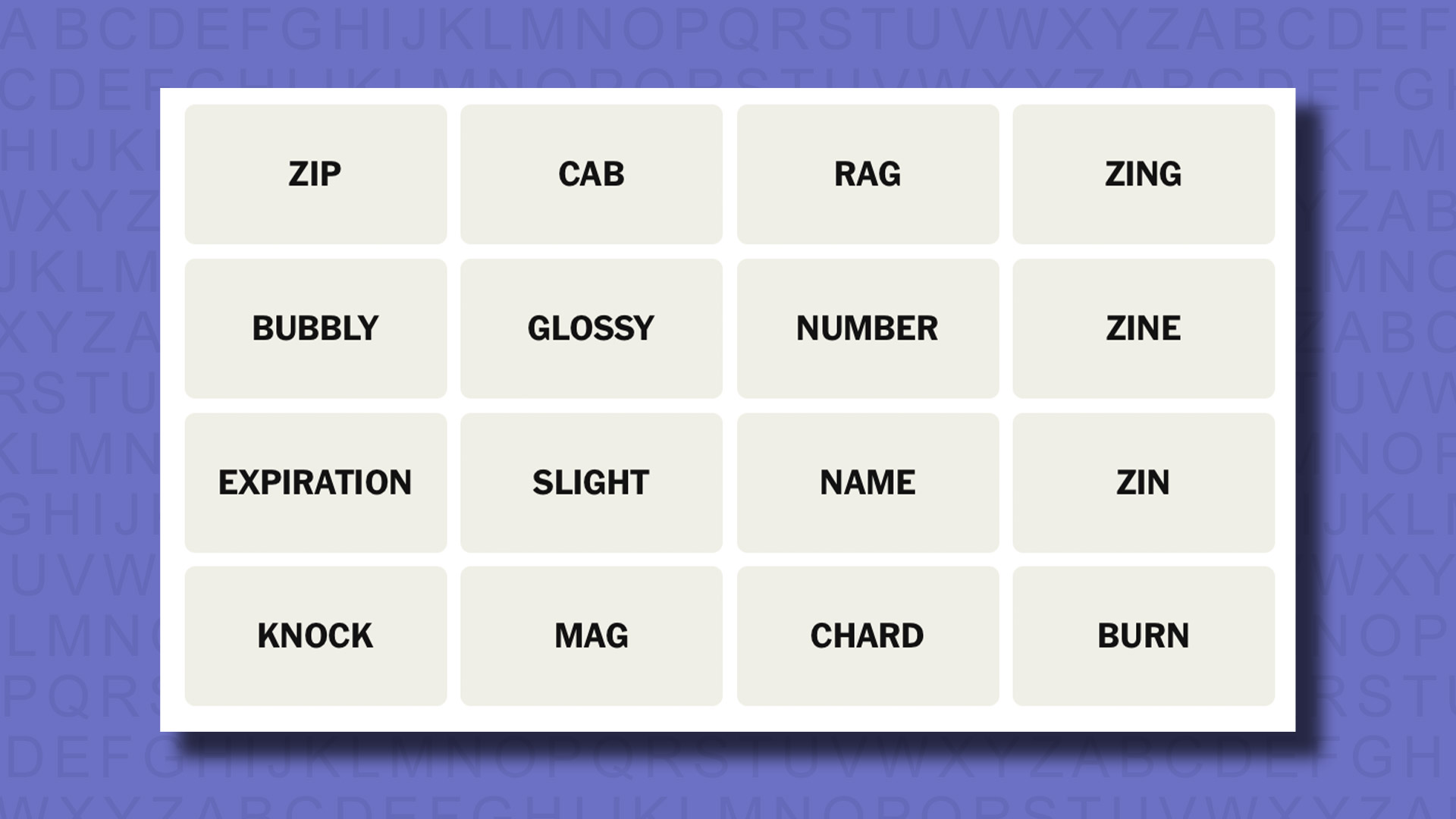 NYT Connections hints for game 763 on a purple background
