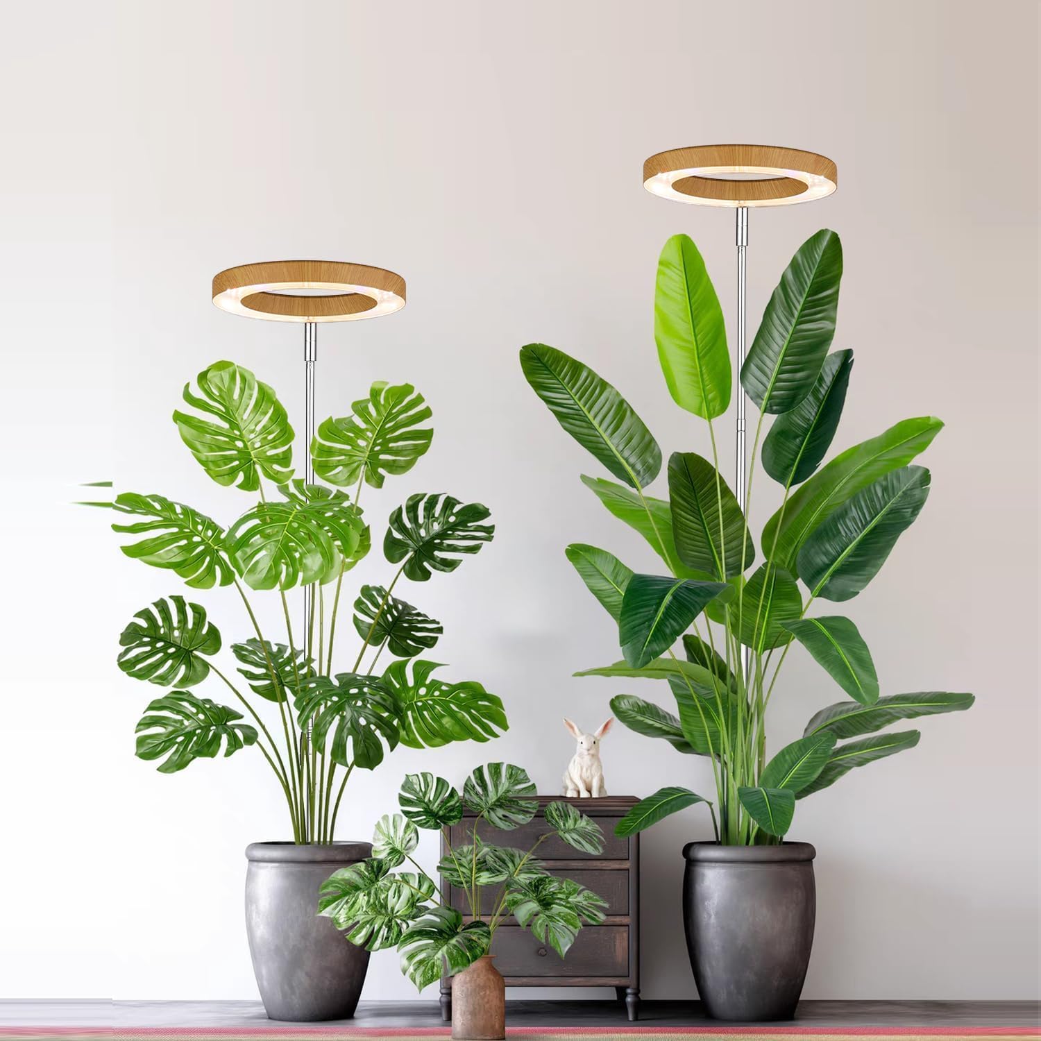 Plant Grow Light,yadoker Led Growing Light Full Spectrum for Indoor Plants,height Adjustable, Automatic Timer, 5v Low Safe Voltage,idea for Large Plant Light