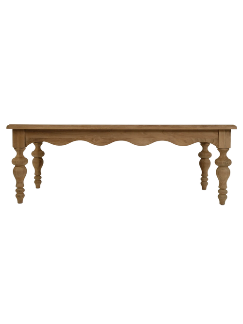 Meri Natural Teak Rectangular Outdoor Coffee Table