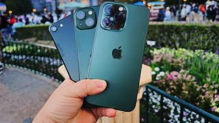 iPhone 13, iPhone 13 Pro, and iPhone SE at Disney