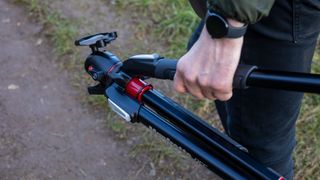 Photo of the Manfrotto MK055XPRO3-BHQ2 being carried