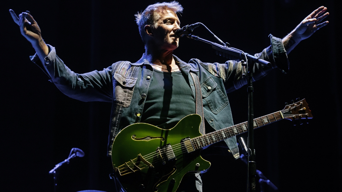 Josh Homme of Queens of Stone Age performs on the concert as a part of 'Corona Capital Sessions 2025' at Estadio Banorte on November 12, 2025 in Monterrey, Mexico.