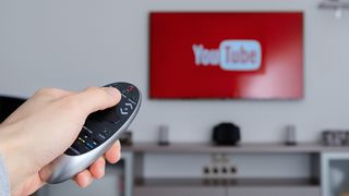 YouTube TV on a TV screen