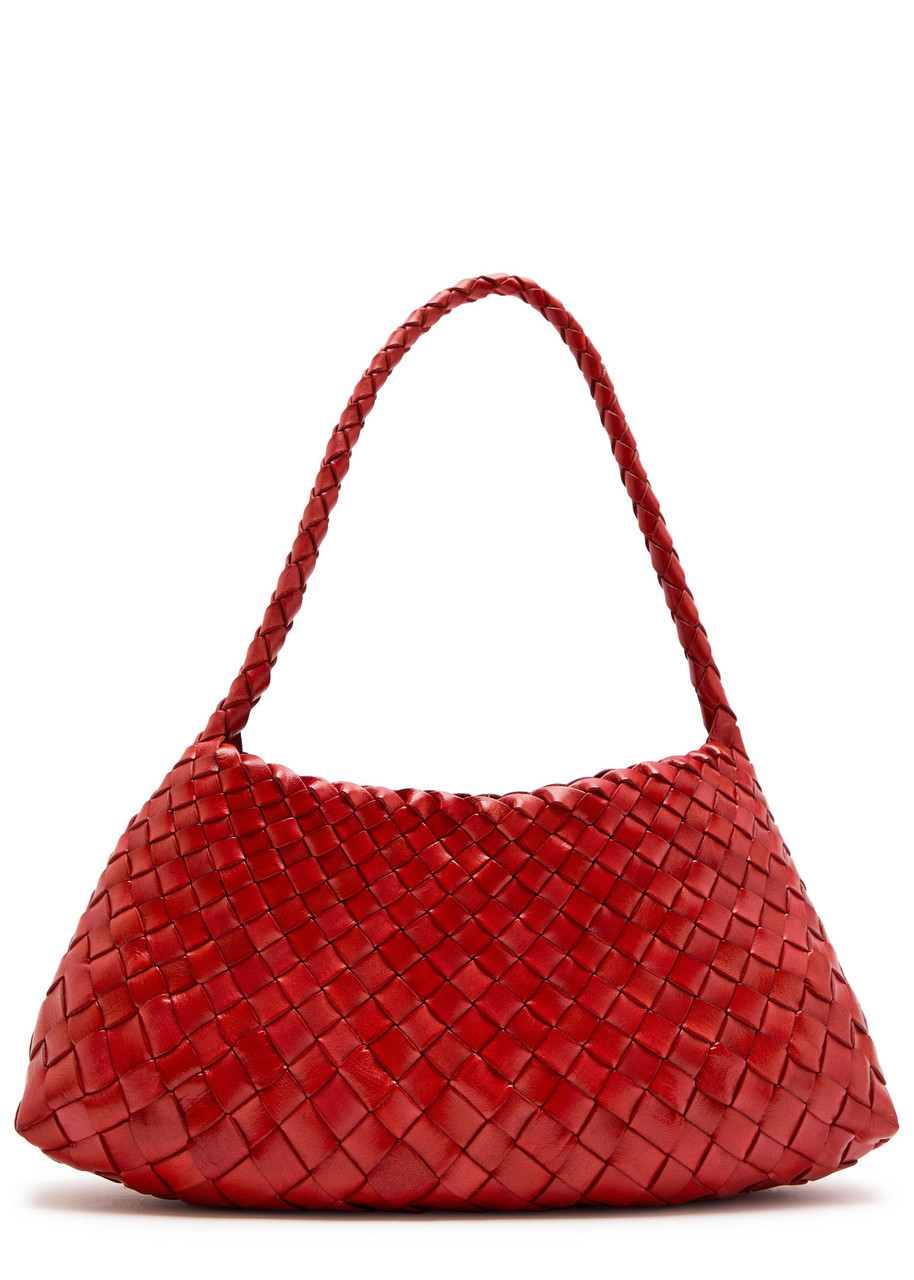 Rosanna Woven Leather Shoulder Bag
