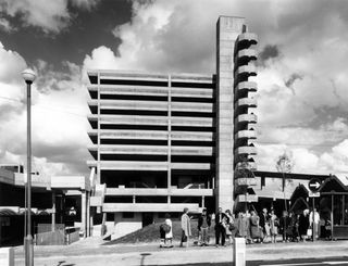 Owen Luder's Trinity Square, Gateshead photographed Sam Lambert, 1967