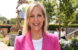 Mel Giedroyc attends the RHS Chelsea Flower Show 2019