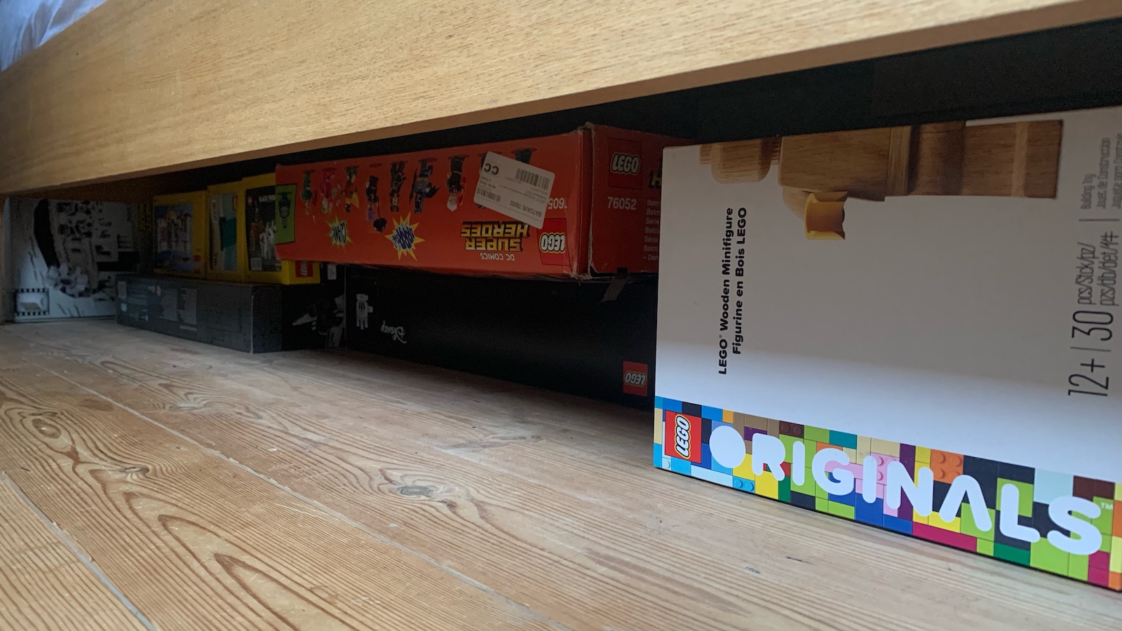 Josie's dad's impressive Lego collection stashed underneath his bed