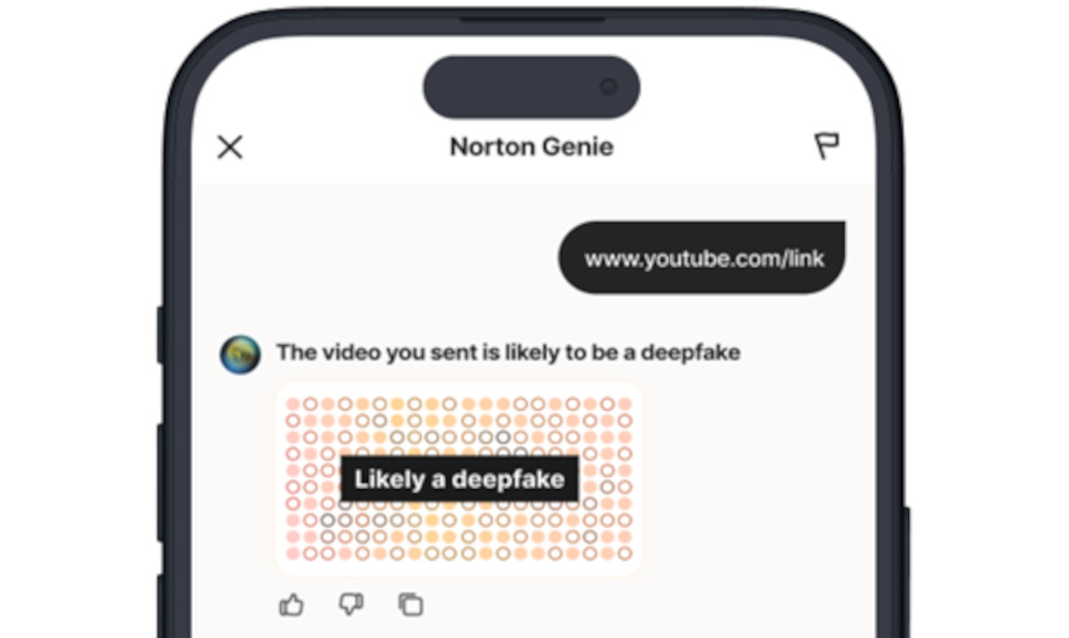 Norton Genie app deepfake detector