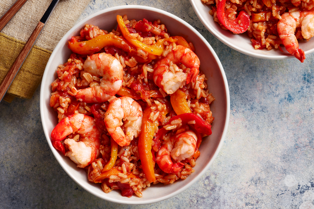 Slimming World king prawn jambalaya