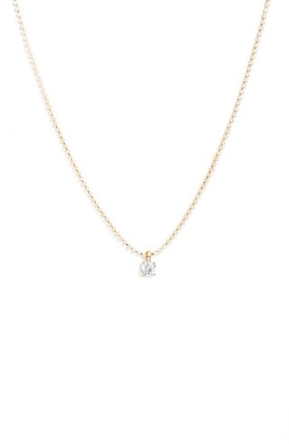 Cubic Zirconia Pendant Tennis Necklace