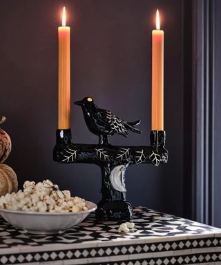 Raven candle