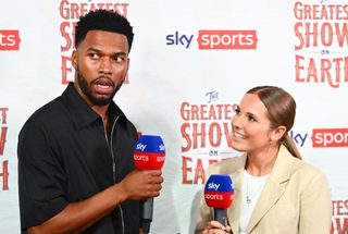 Daniel Sturridge and Olivia Buzaglo attend the Sky Sports Opening Night party of the 23/24 Premier League season, at Village Underground on August 11, 2023 in London, England.
